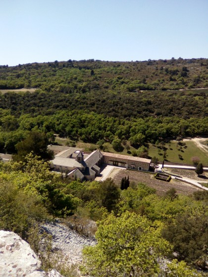 Abbaye de Sénanque vue d'en haut