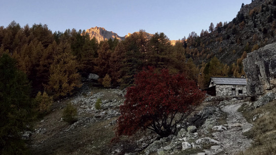 Arrivée à l\'aurore sous les chalets de Buffère