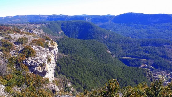 Arrivée sur le plateau du Larzac