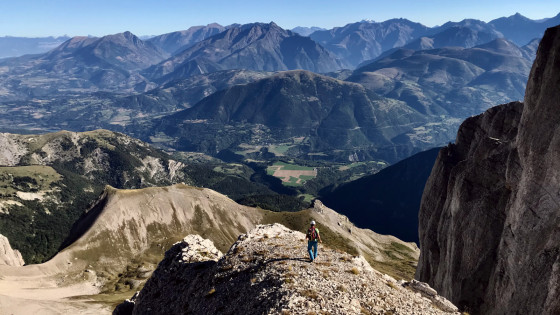 Au-dessus de la Combe du Petit Obiou