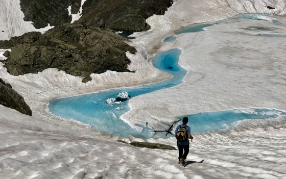 Au dessus du lac du Bœuf