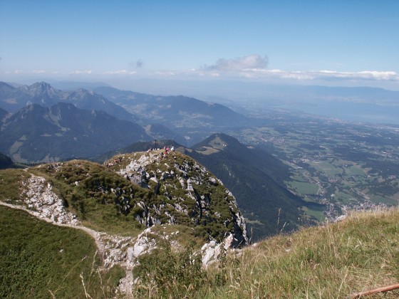 Au sommet de la Dent d'Oche