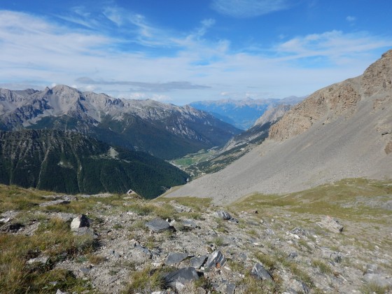 Ceillac depuis le col des Estronques