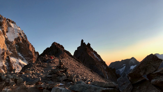 Coucher de soleil au Col de la Temple