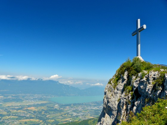 Croix du Nivolet et lac du Bourget