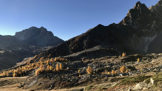 Dans la montée vers le Rambé