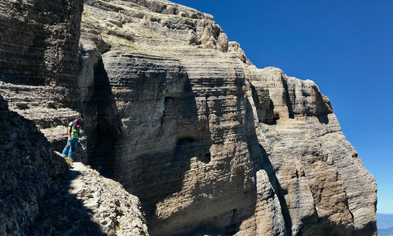 Descente vers la Combe du Petit Obiou