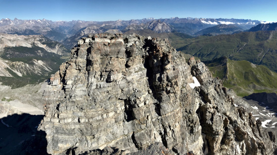 Du sommet principal, vue sur le sommet Nord