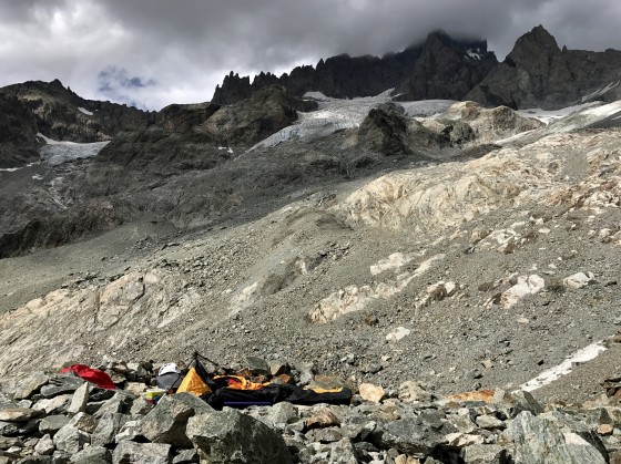 Emplacement du bivouac du Col des Avalanches