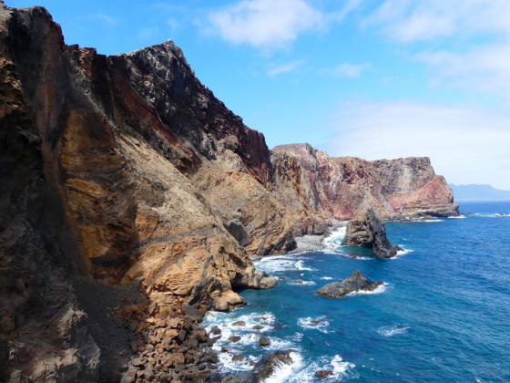 Les falaises du Pico das Pedras à Madère