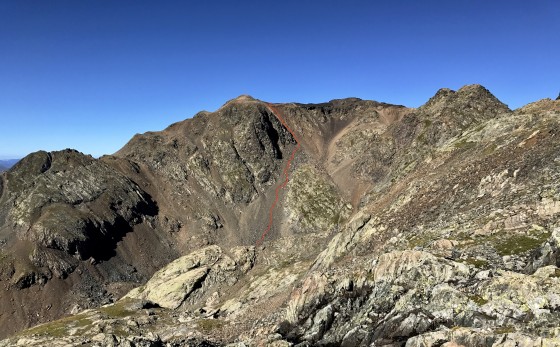 Itinéraire sous Tête Noire permettant de rejoindre le Lac du Bois