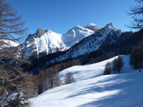 L'Aillette à gauche et la Petite Séolane plus loin