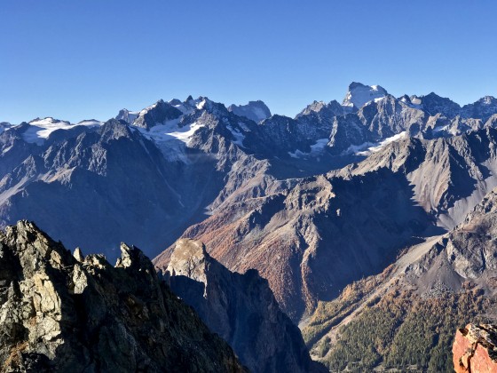 L\'Oisans vu depuis la Tête de la Cassille