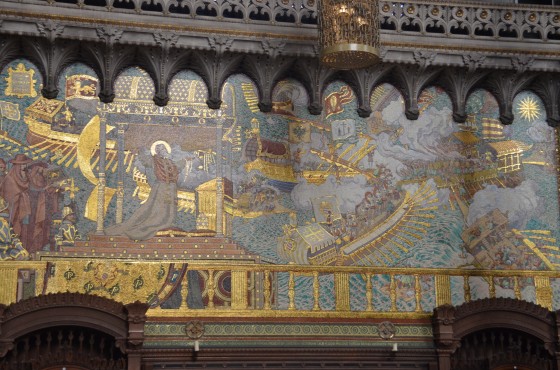 La bataille de Lepante dans la basilique