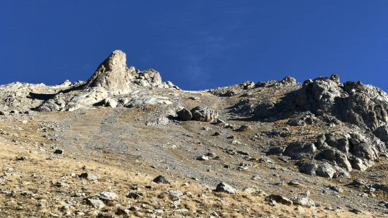 La corne sous la Tête Noire