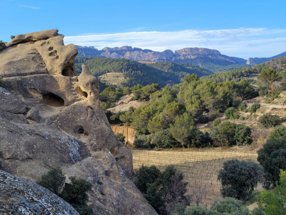 La grotte au sommet du Rocher de Rocalinaud
