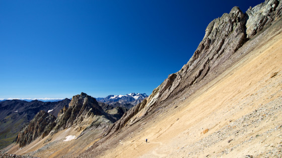 La montée au Thabor depuis le Col de la Chapelle