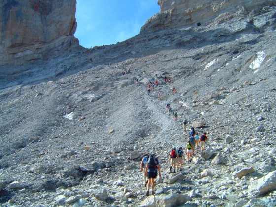 La montée vers la Brèche de Roland