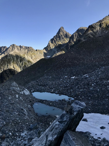 La moraine du glacier du Gleyzin