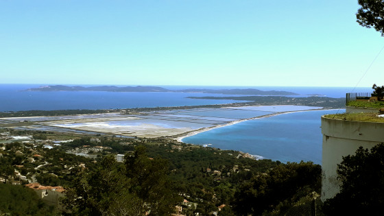 La presqu\'île de Giens depuis le mont des Oiseaux