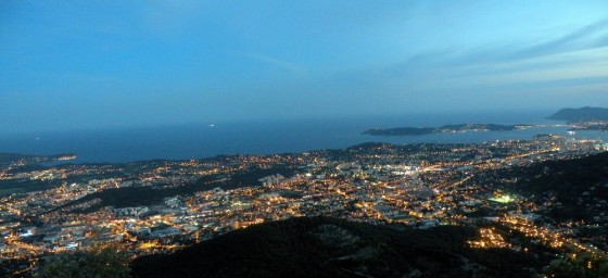 La rade de Toulon by night !