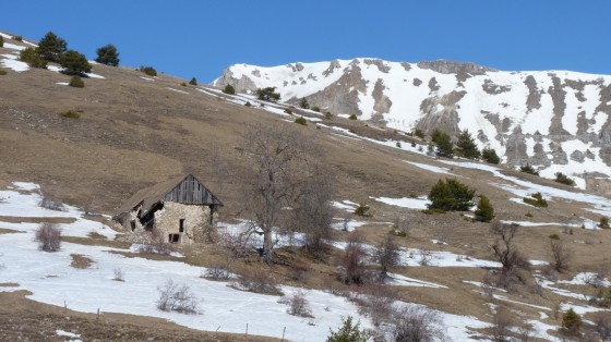 La ruine de Boudelle à la descente