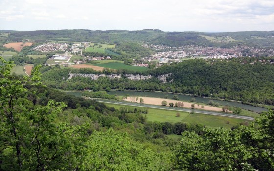 La vallée du Doubs depuis le belvédère du bois de Blanchemont