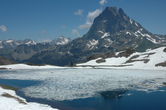 Lac d'Ayous gelé