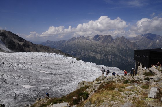 Le glacier du Tour et le refuge Albert 1er