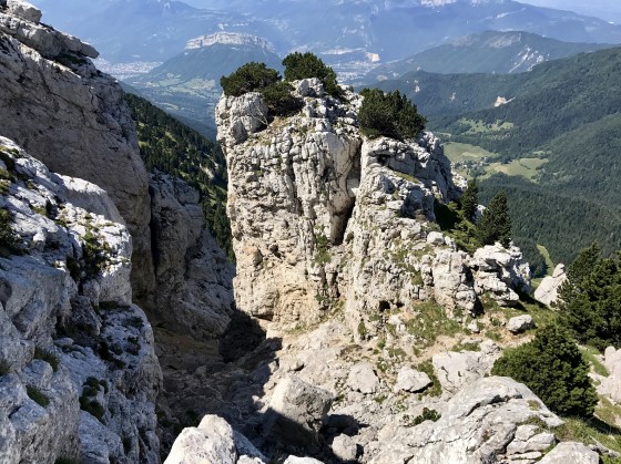 Le haut du canyon Ouest de Chamechaude