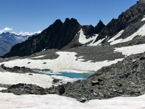 Le lac des Malatres et la Côte Séverail