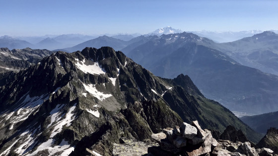 Le Mont Blanc vu du Pic du Frêne