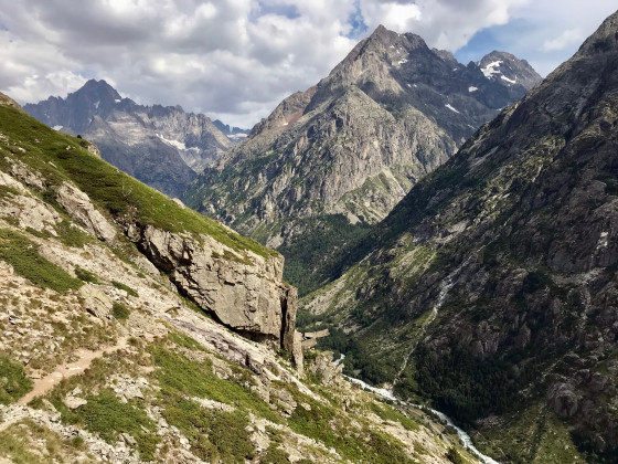 Le passage "difficile" du sentier d'en bas