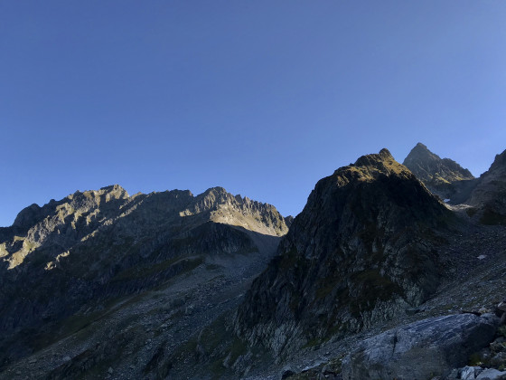 Le pic des Grandes Lanches et la pointe du Gleyzin