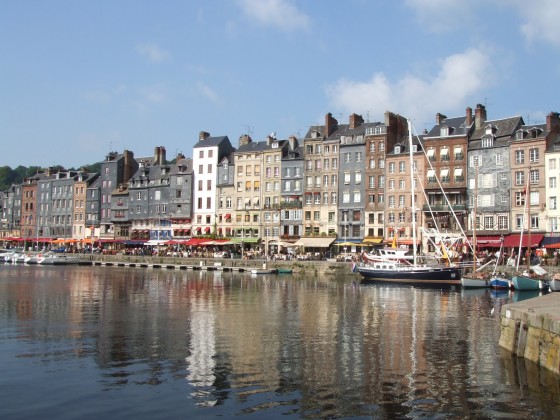 Le port de Honfleur depuis l'écluse