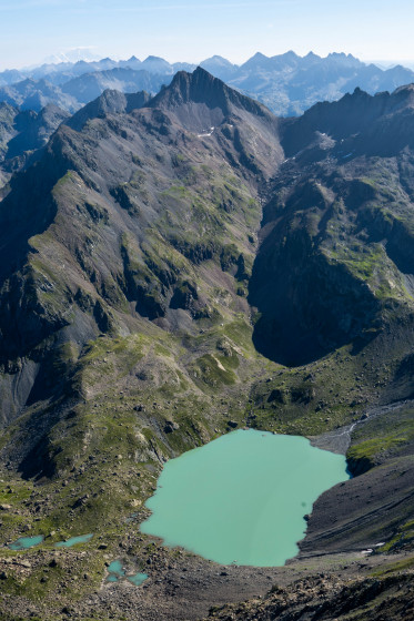 Le Rocher de L\'homme avec le Lac Blanc