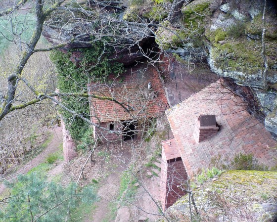 Les deux maisons vue de haut