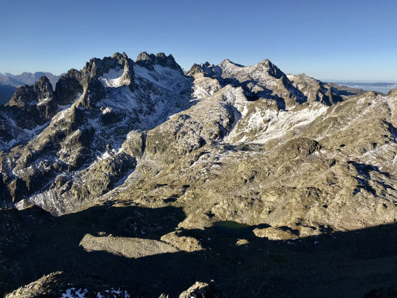 Les lacs du Sambuis et de la Croix vu de la Cime du Sambuis