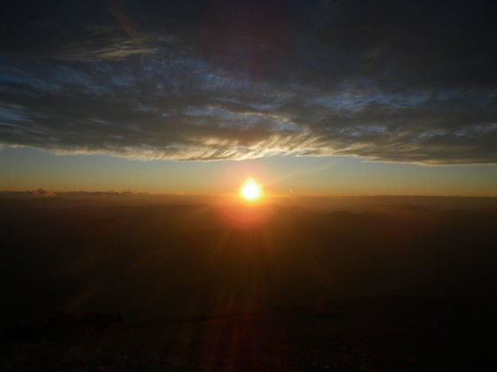 Lever du Soleil  Sommet  Mont Ventoux