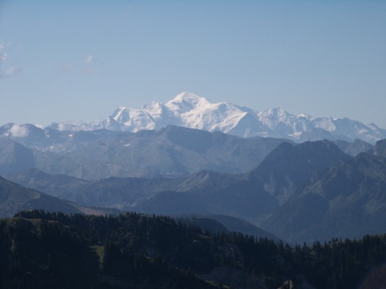 Mont Blanc depuis la Dent d'Oche