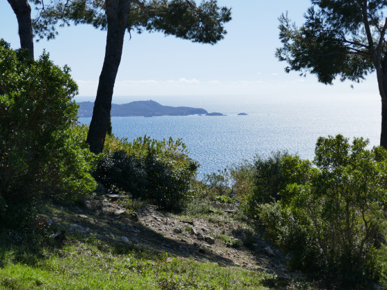 Vue sur la presqu\'île de Giens