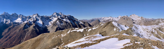 Panorama au Nord Ouest depuis la Pointe du Demi