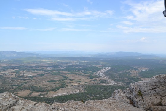 panorama du sommet du Pic St Loup