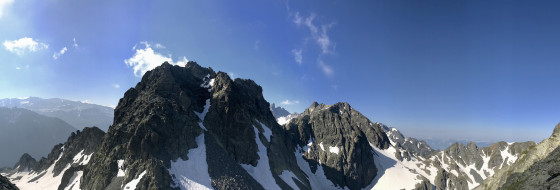 Panorama vers le Sud depuis la Pointe Centrale du Ferrouillet