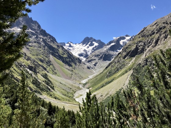 Panorama vers les Bans et le Glacier de la Pilatte