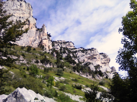 Repérage du Pas de Monbrun.