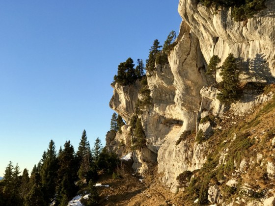 Sangle des Belles Ombres aux premières lueurs du jour