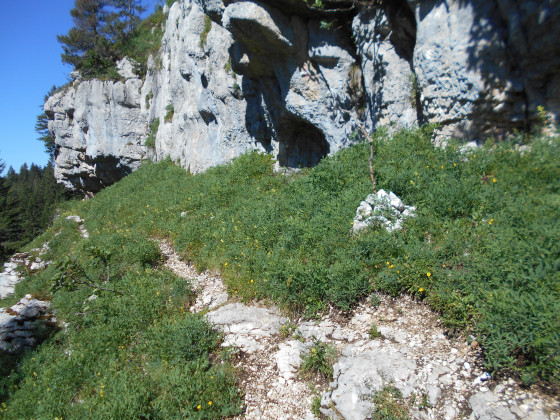 Sentier vers le sangle de Fouda Blanc