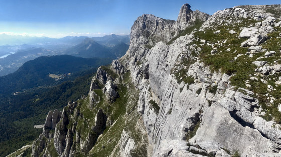 Sur la crête menant au Pas de l'Œille