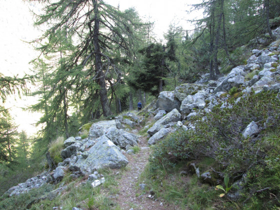 Traversée d\'un éboulis